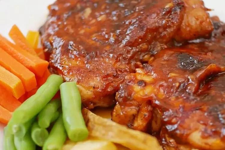 steak ayam saus barbeque