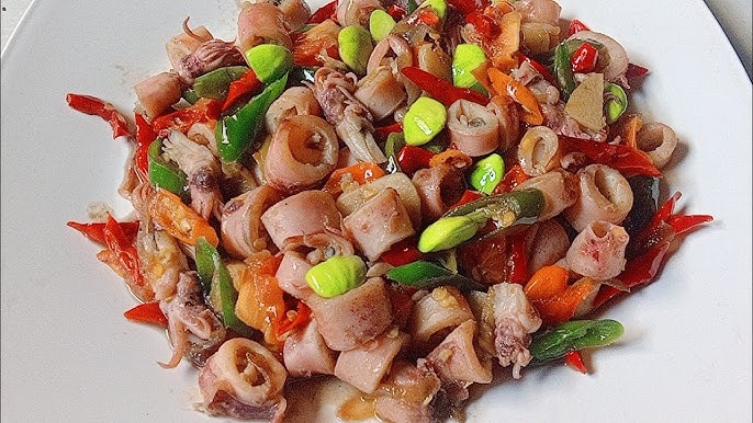 Tumis Cumi Asin Pedas Pete